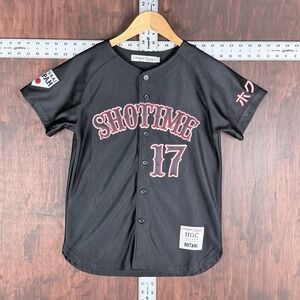 Headgear Classics SHOTIME OHTANI #17 BUTTON DOWN JERSEY Stitched Youth Kid Large
